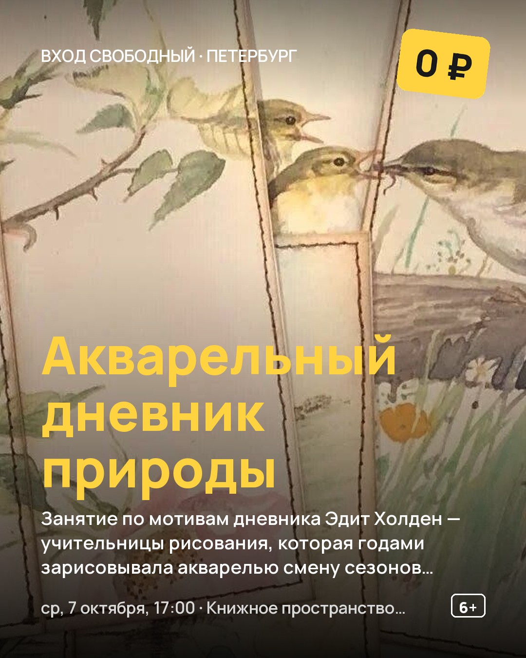 Мастер-класс Акварельный дневник природы